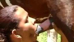 Конь выебал черноволосую зоофилку в жопу зоо порно видео смотреть бесплатно